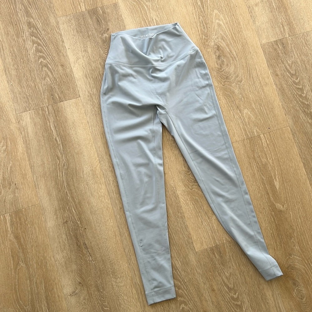 Light Blue Set Active Leggings Medium